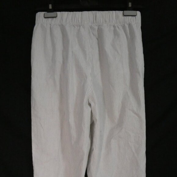 UNIQLO | medium | Striped Cotton Pajama - Loungewear Pants W/ Front Pockets - Picture 13 of 16